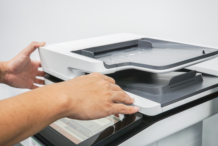multi functional printer in office for work