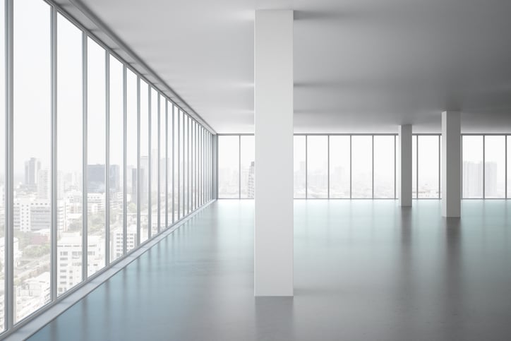 Light office interior